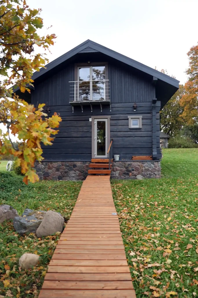 A detached accessory dwelling unit in a Placer County backyard